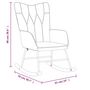 Voir la diapositive 6 : VIDAXL Chaise a bascule Gris fonce Tissu