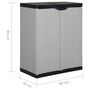 Voir la diapositive 6 : VIDAXL Armoire de rangement de jardin 1 etagere Gris/noir 68x40x85 cm