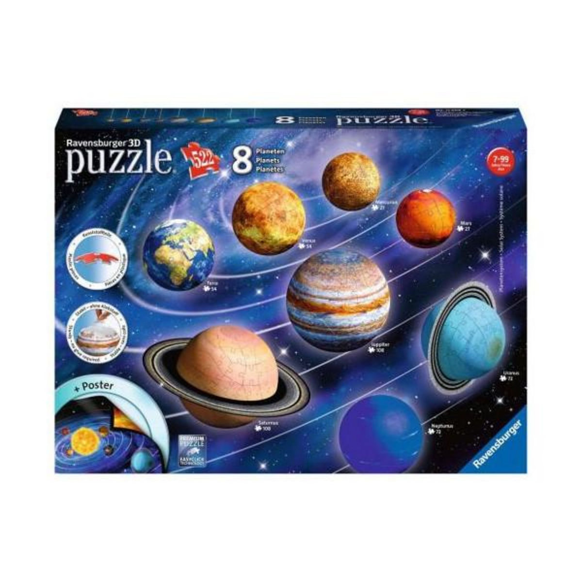 RAVENSBURGER Puzzle 3D Ravensburger Système solaire
