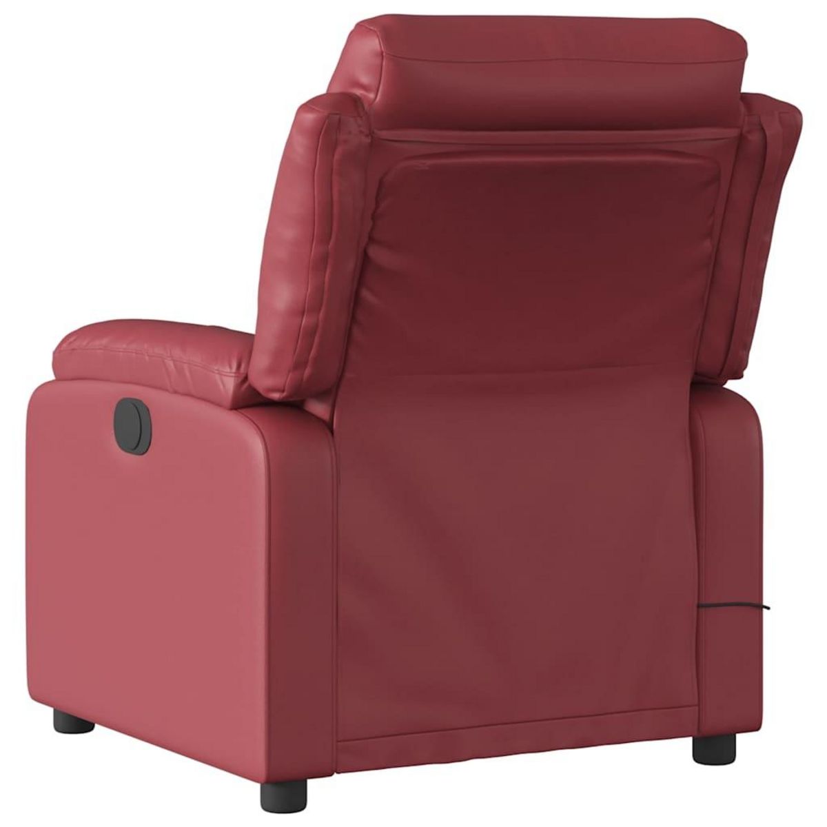 VIDAXL Fauteuil de massage inclinable electrique rouge bordeaux