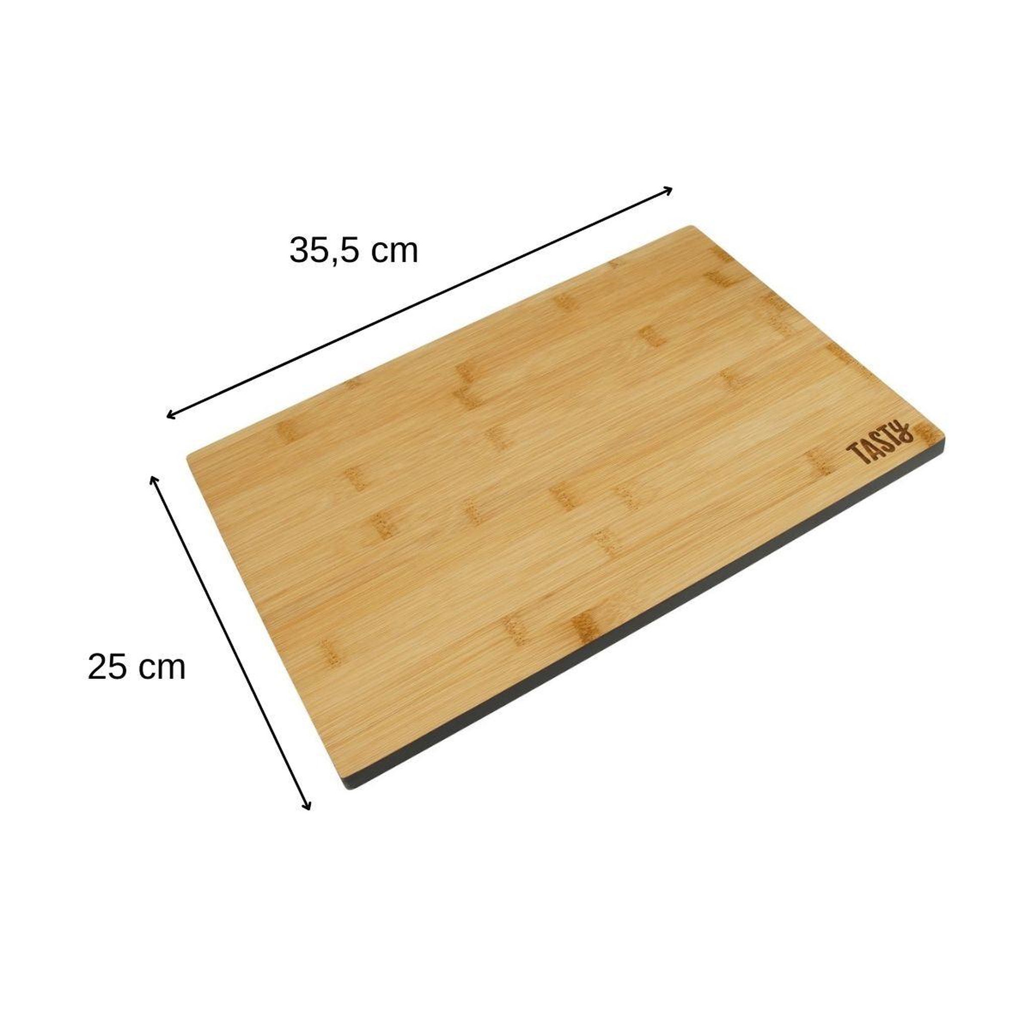 Voir la diapositive 3 : TASTY Grande planche à découper en bambou 35,5 x 25 cm tasty core