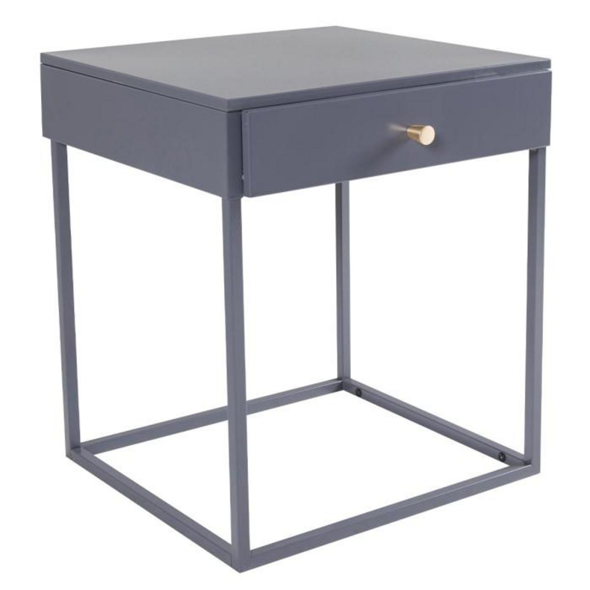 Paris Prix Table de Chevet Avec Tiroir  Bakal  50cm Gris