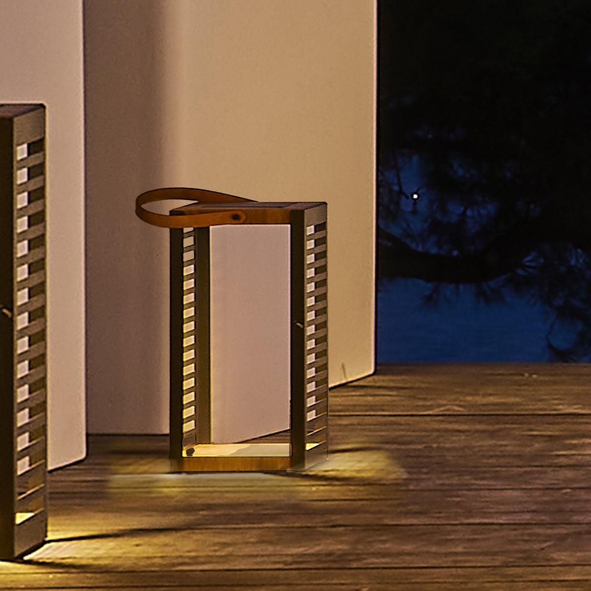 Lumisky Lanterne solaire FERIAN Noir Metal H35cm