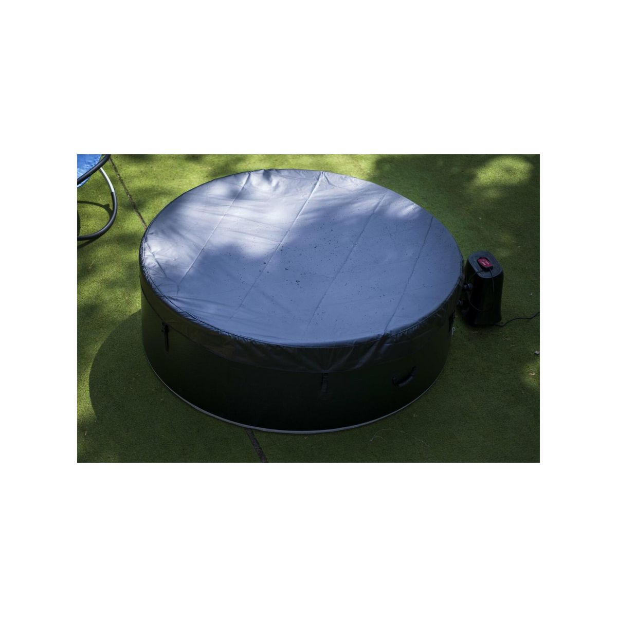 Ospazia Spa gonflable 4 places rond en paroi mousse - Ospazia - Diamètre : 180 cm - Filtre et bâche inclus