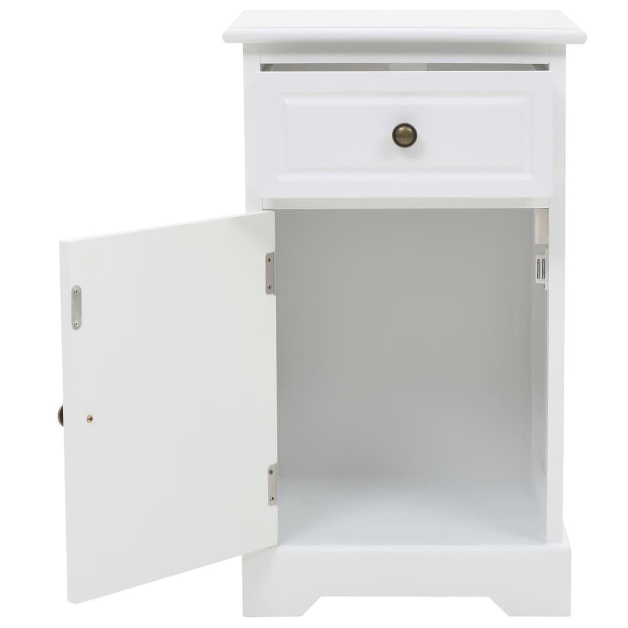 Voir la diapositive 5 : VIDAXL Table de chevet bois de pin 35x32x59 cm