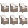 Voir la diapositive 3 : VIDAXL Ensemble a manger de jardin 9 pcs Resine tressee Marron