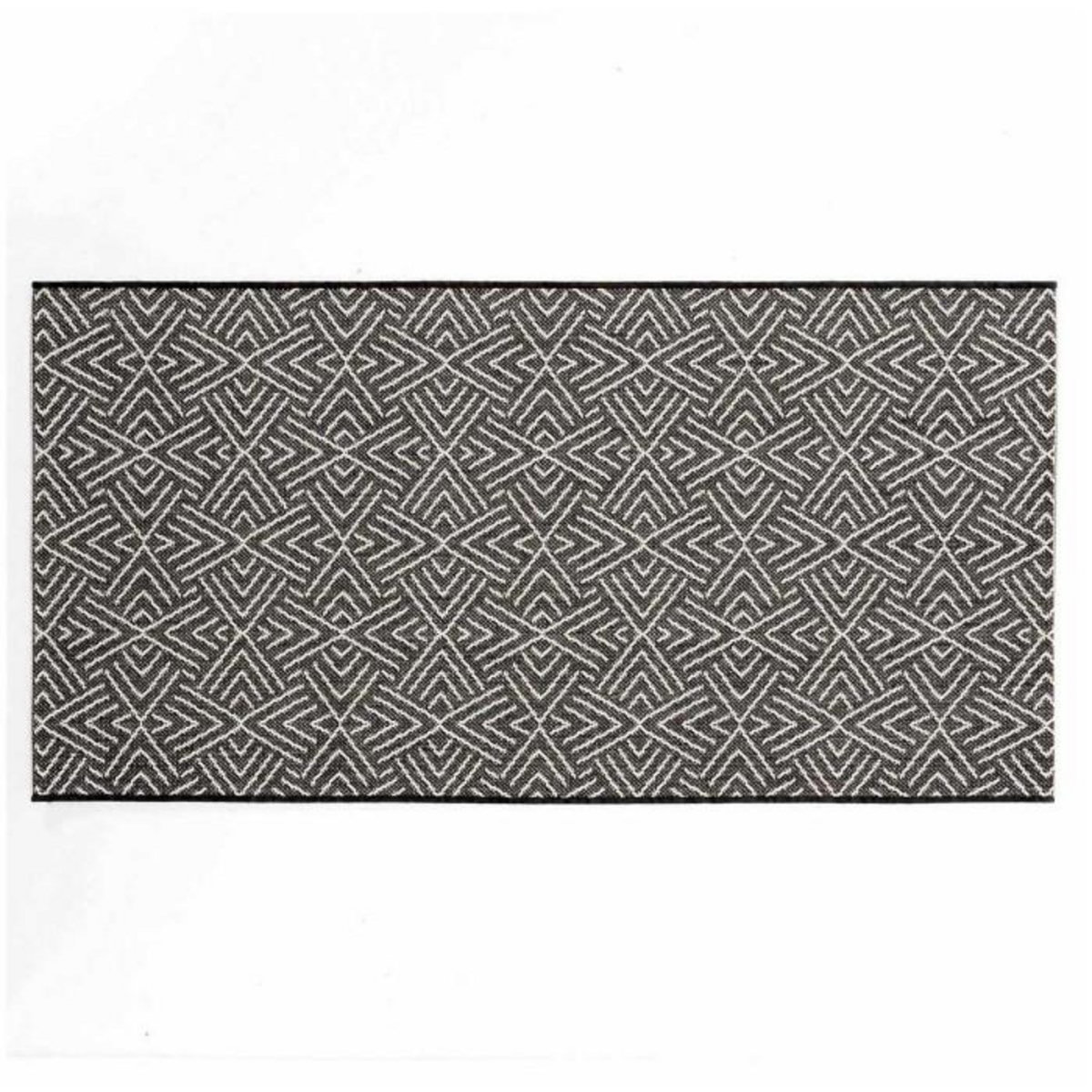Paris Prix Tapis Tissé Déco  Aztek  80x150cm Noir