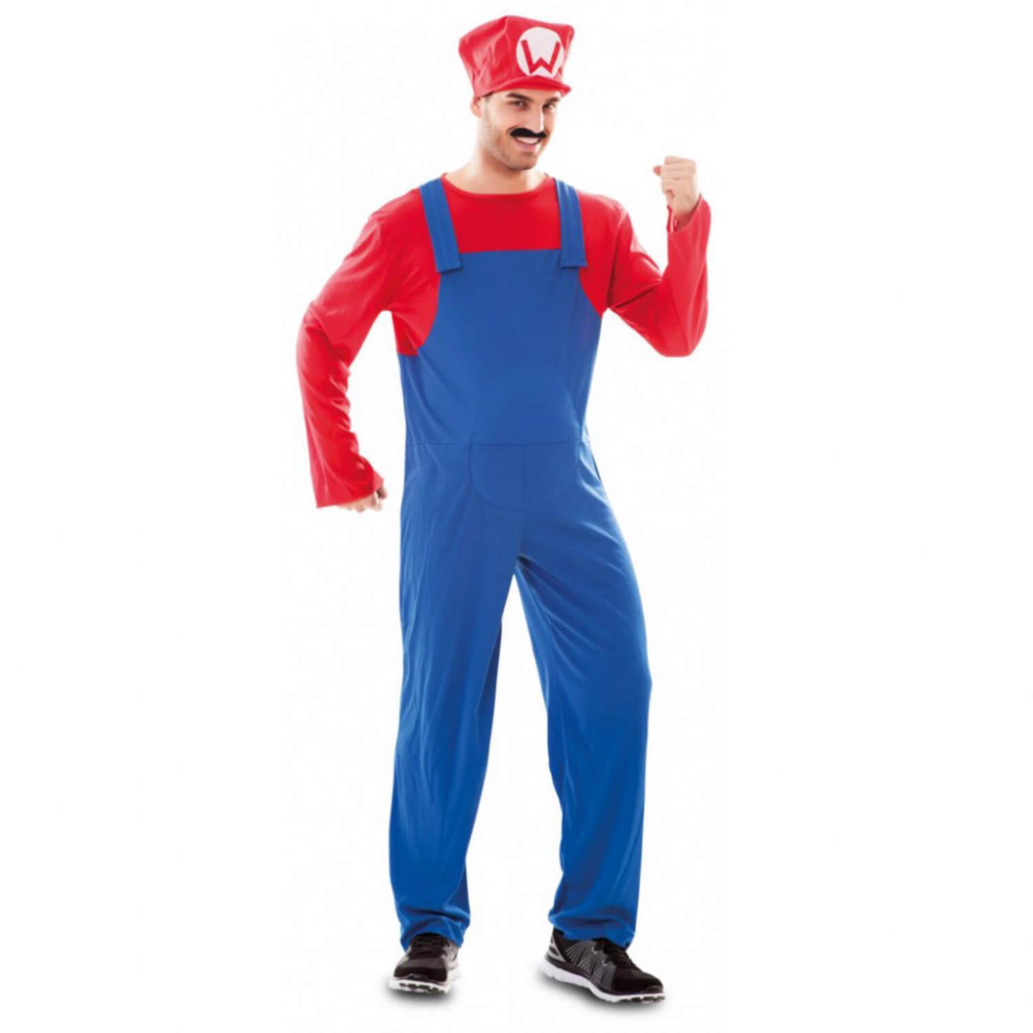 Voir la diapositive 1 : EURO CARNAVALES Déguisement De Plombier Rouge - Homme - XL