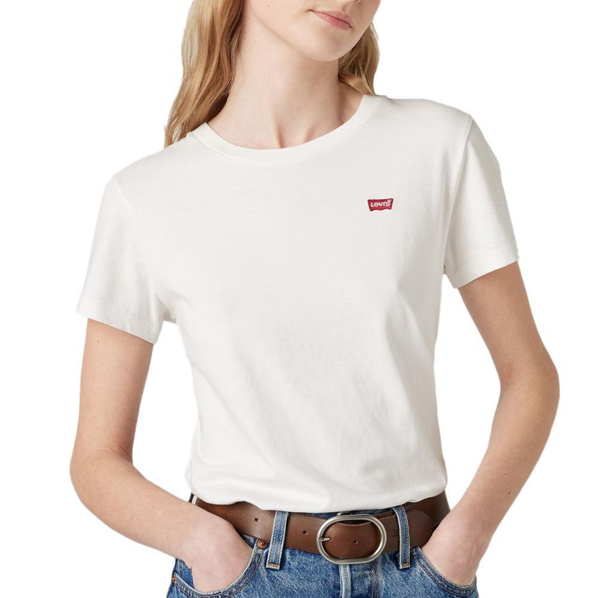 Levi's T-shirt Blanc Femme Levi's Perfect Tee 39185. Coloris disponibles : Blanc