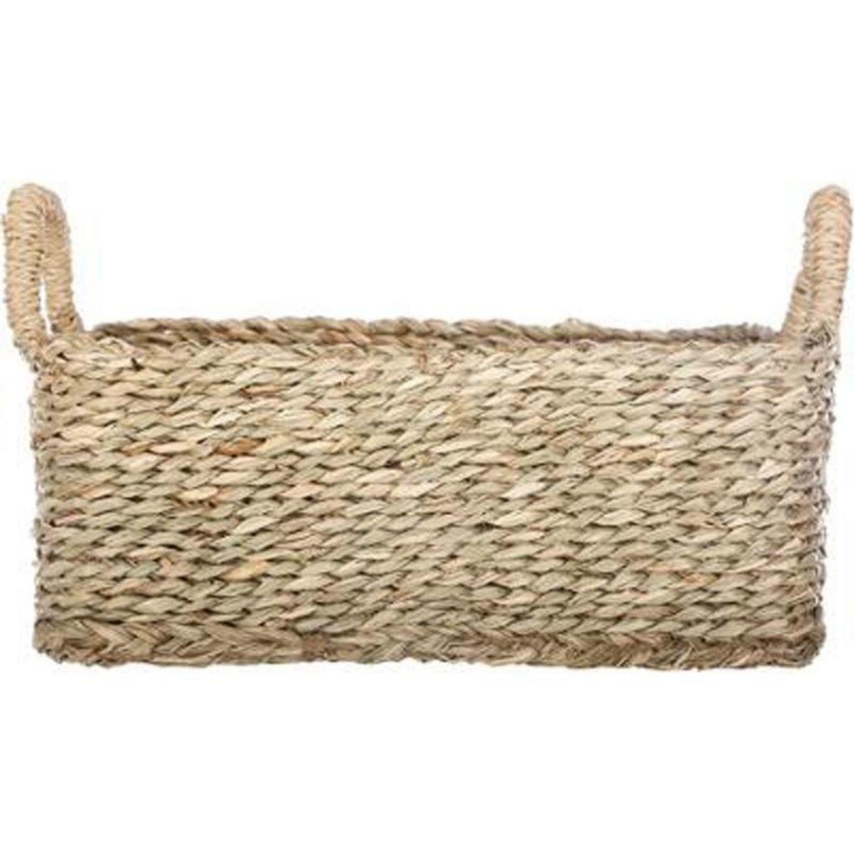  Lot de 3 Paniers de Rangement à Anses  Seagrass  13cm Naturel