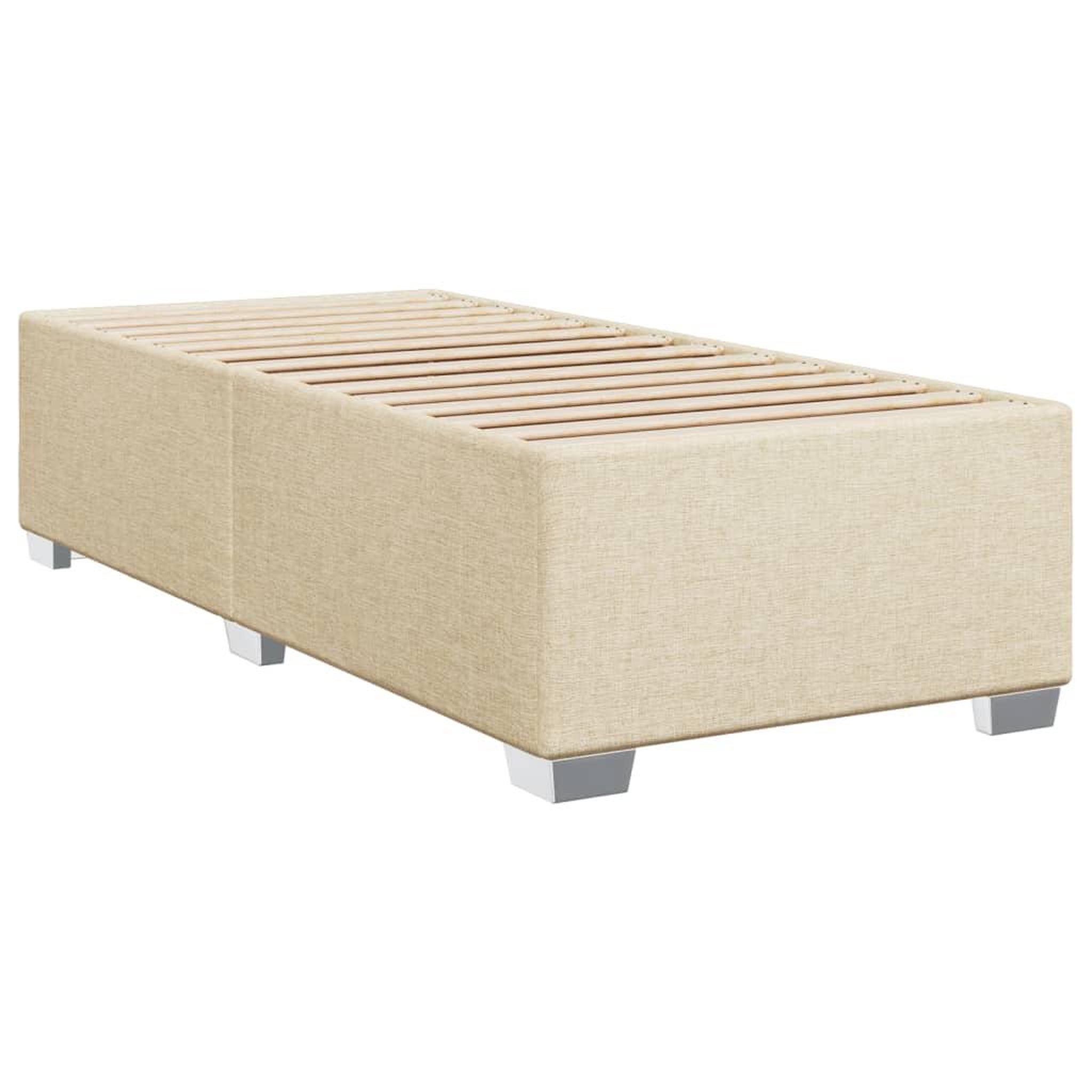 Voir la diapositive 3 : VIDAXL Cadre de lit sans matelas creme 80x200 cm tissu
