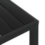 Voir la diapositive 4 : VIDAXL Table de jardin Noir 80 x 80 x 74 cm Aluminium et WPC