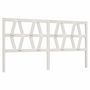 Voir la diapositive 2 : VIDAXL Tete de lit Blanc 206x4x100 cm Bois massif de pin
