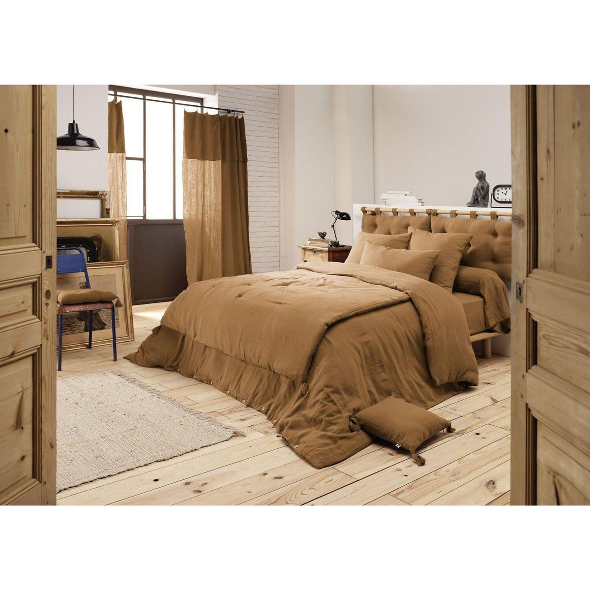 Home collection Housse de couette 100% gaze de coton