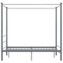 Voir la diapositive 3 : VIDAXL Cadre de lit a baldaquin Gris Metal 120x200 cm