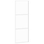 Voir la diapositive 2 : VIDAXL Porte coulissante blanc 76x205 cm verre trempe aluminium