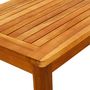 Voir la diapositive 5 : VIDAXL Table basse de jardin 70x40x36 cm Bois solide d'acacia