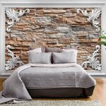 Paris Prix Papier Peint  Brick in the Frame Brown. Coloris disponibles : Multicolore