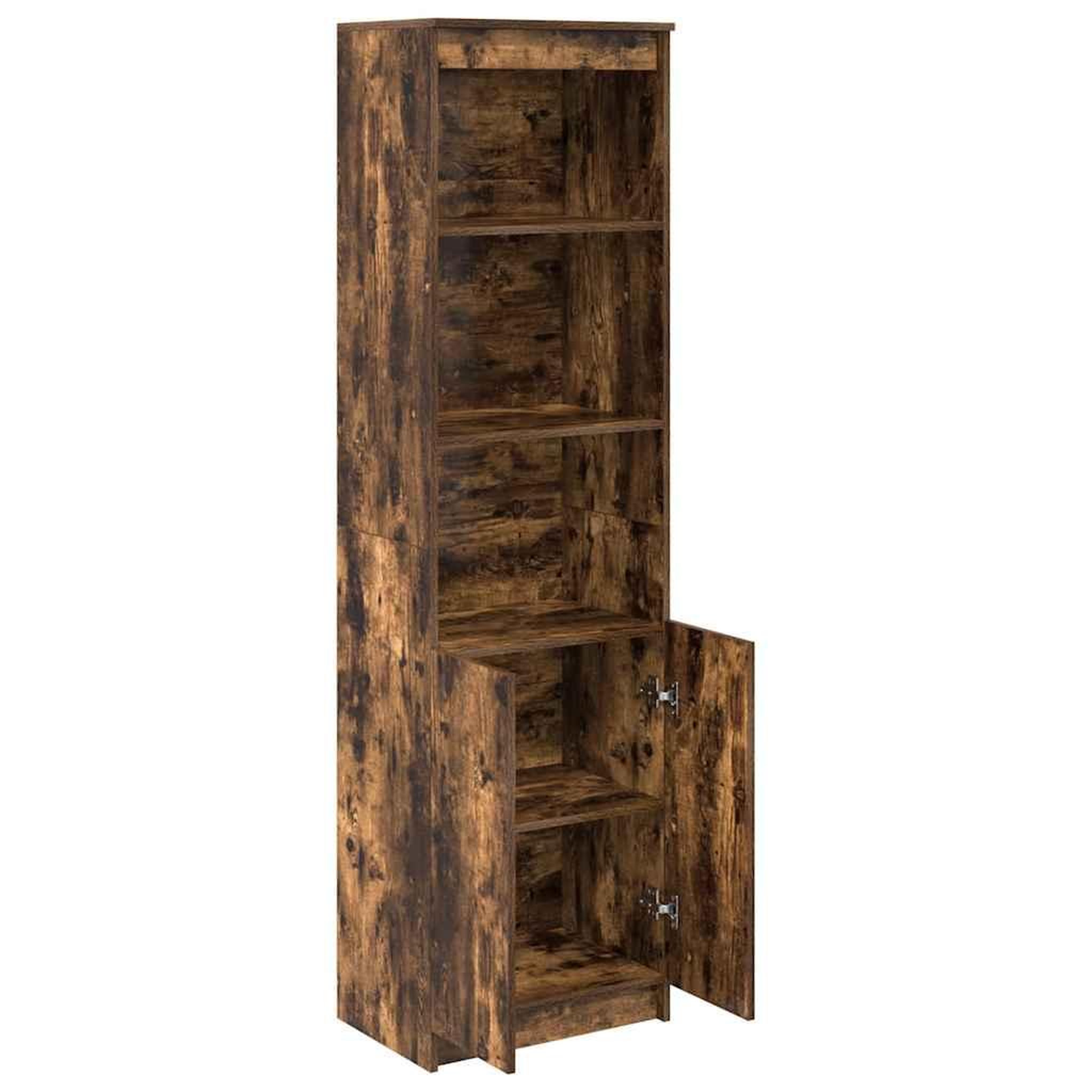 Voir la diapositive 5 : VIDAXL Buffet haut chene fume 50x35x180 cm bois d'ingenierie