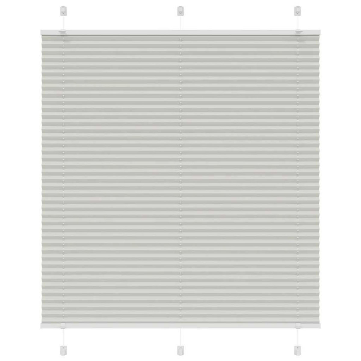VIDAXL Store plisse gris clair 115x100cm largeur du tissu 114,4cm
