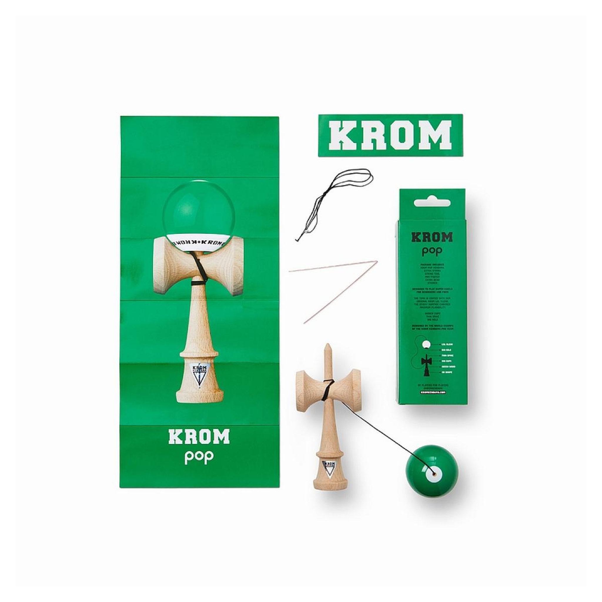 Voir la diapositive 2 : KROM KENDAMA Kendama - pop lol dark green