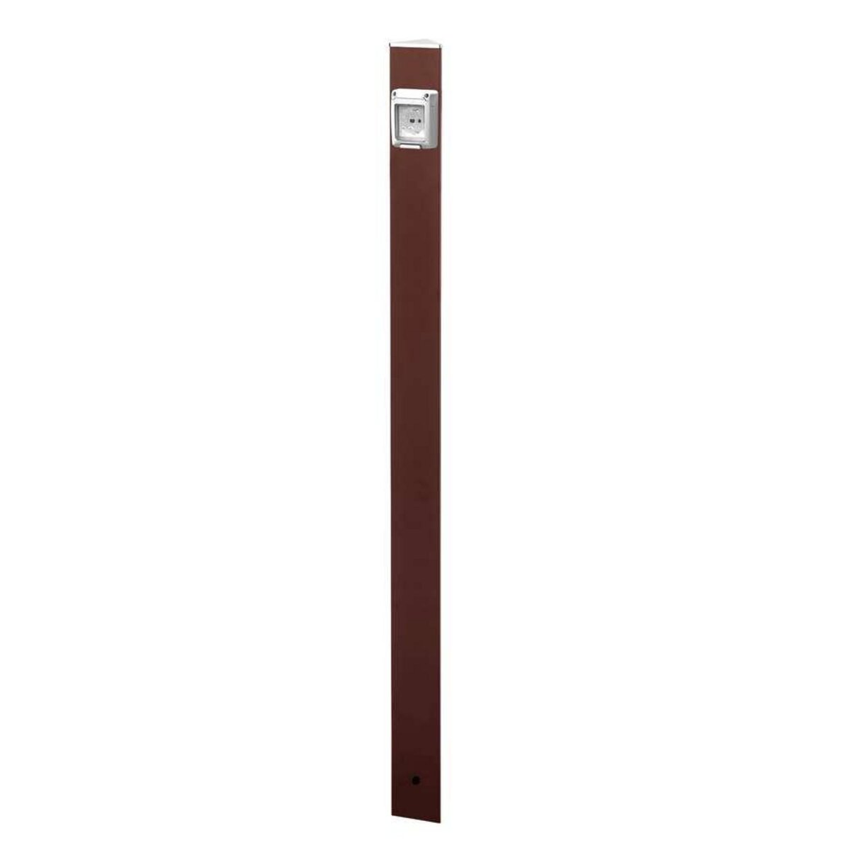 CENTRALE BRICO Colonne ELECTROPOINT Bronze métallique - 120 cm - Aluminim - Prise unique - IP 55