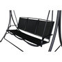 Voir la diapositive 4 : Paris Prix Balancelle de Jardin 3 Places  Madras  160cm Noir