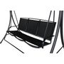 Voir la diapositive 4 : Paris Prix Balancelle de Jardin 3 Places  Madras  160cm Noir