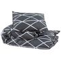 Voir la diapositive 3 : VIDAXL Ensemble de housse de couette Gris 155x220 cm Coton