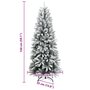Voir la diapositive 6 : VIDAXL Sapin de Noël artificiel 150 LED et neige floquee 150 cm