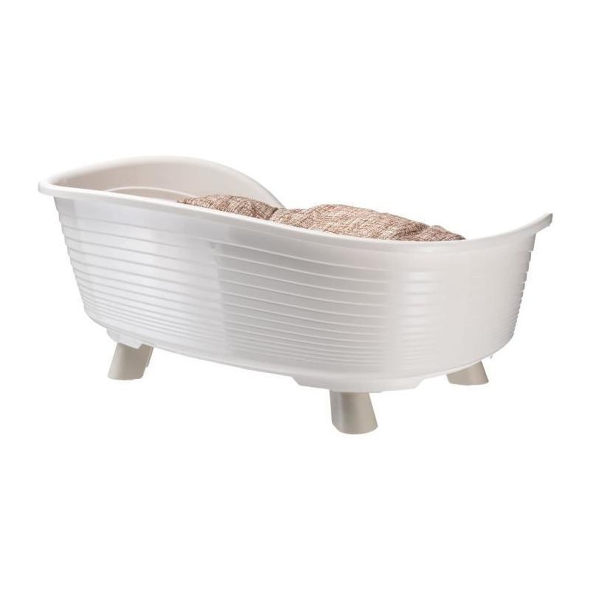 Voir la diapositive 4 : Ferplast Corbeille - FERPLAST - THRONE 6 - Avec coussin relax - Blanc