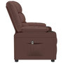 Voir la diapositive 5 : VIDAXL Fauteuil inclinable electrique Marron Similicuir