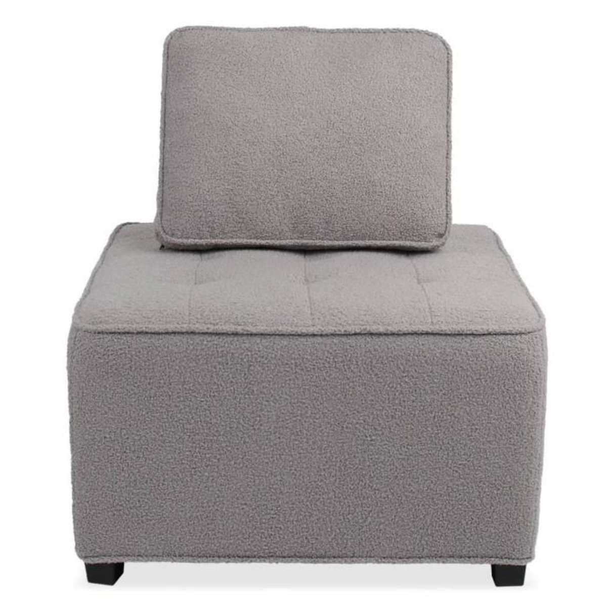 Paris Prix Module Fauteuil  Bouclette  82cm Gris