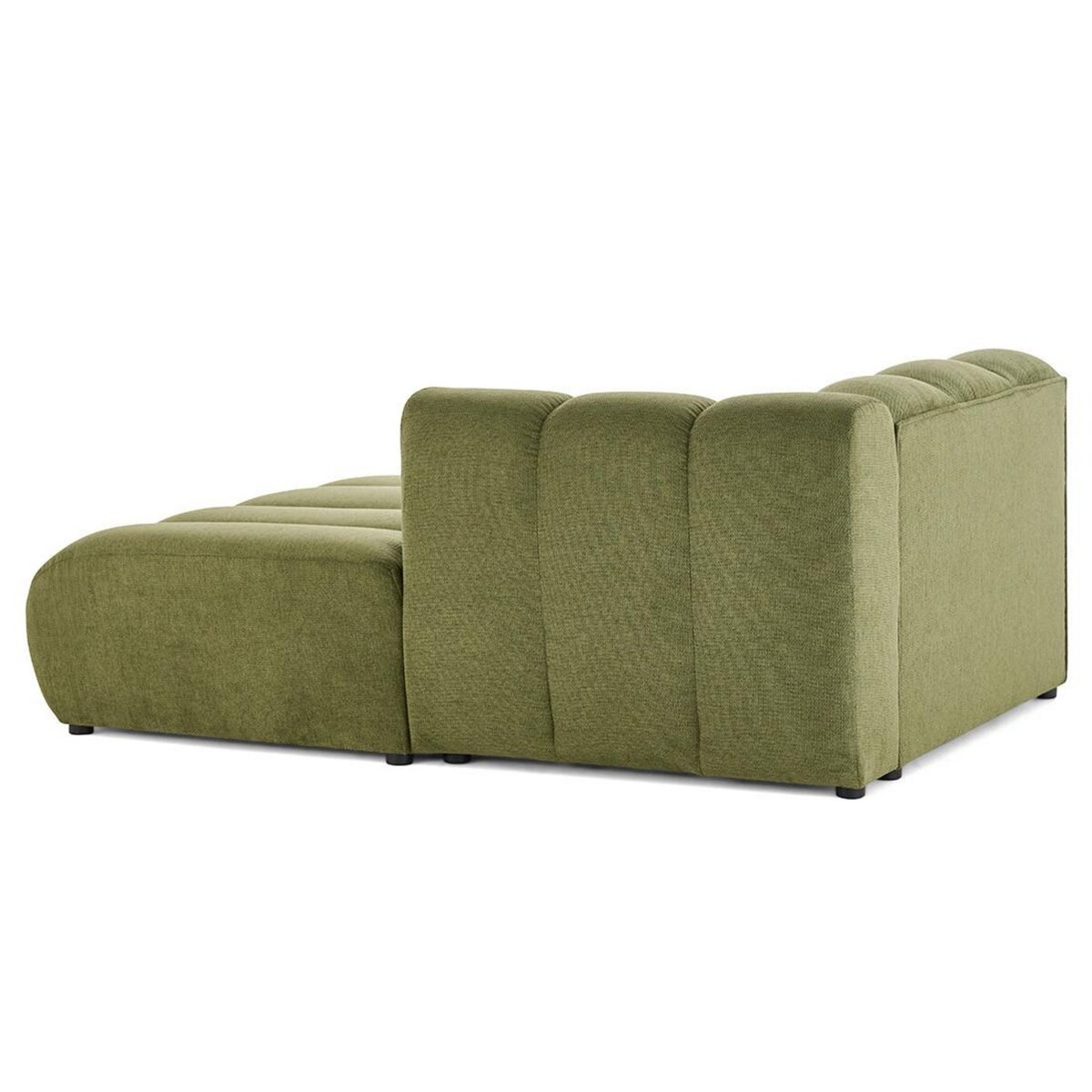 LISA DESIGN Debbie - module d'assise méridienne droit en tissu texturé