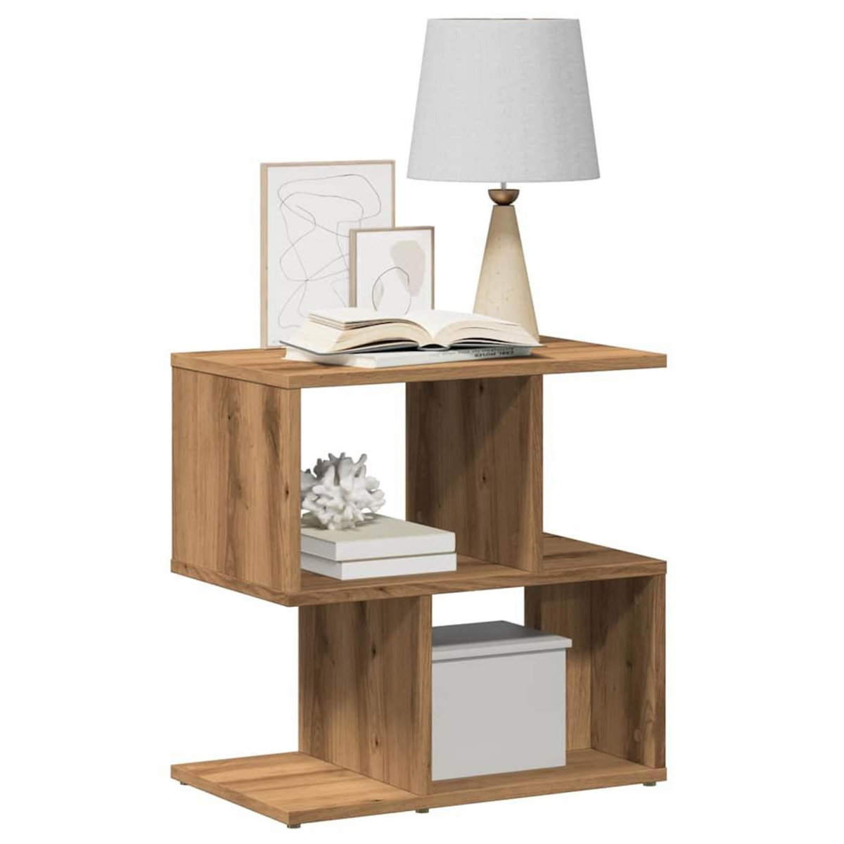 VIDAXL Table de chevet chene artisanal 50x30x51,5 cm bois d'ingenierie