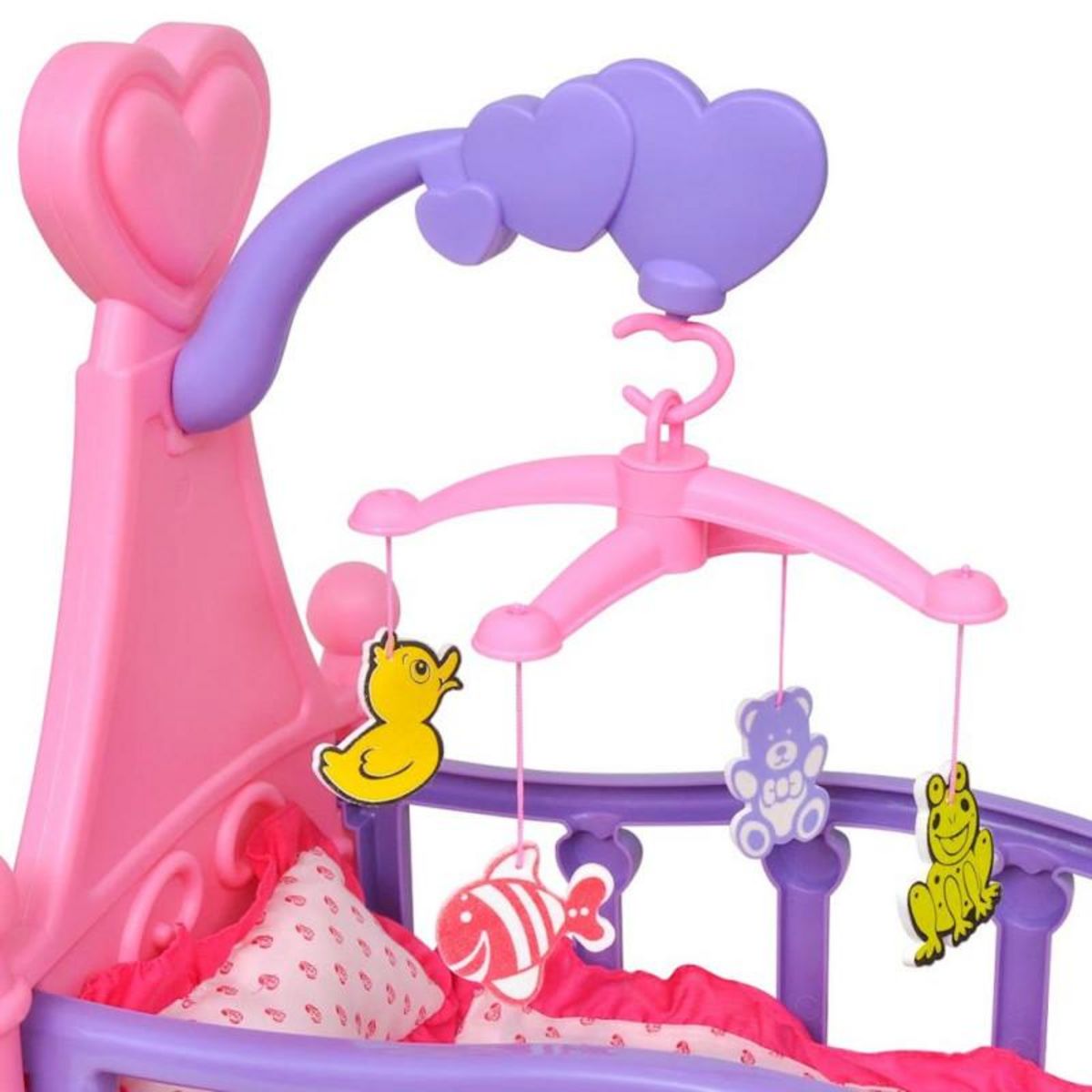 VIDAXL Lit de poupée pour chambre d enfants Rose et violet
