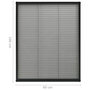 Voir la diapositive 6 : VIDAXL Moustiquaire plissee pour fenetre Aluminium Anthracite 80x100cm