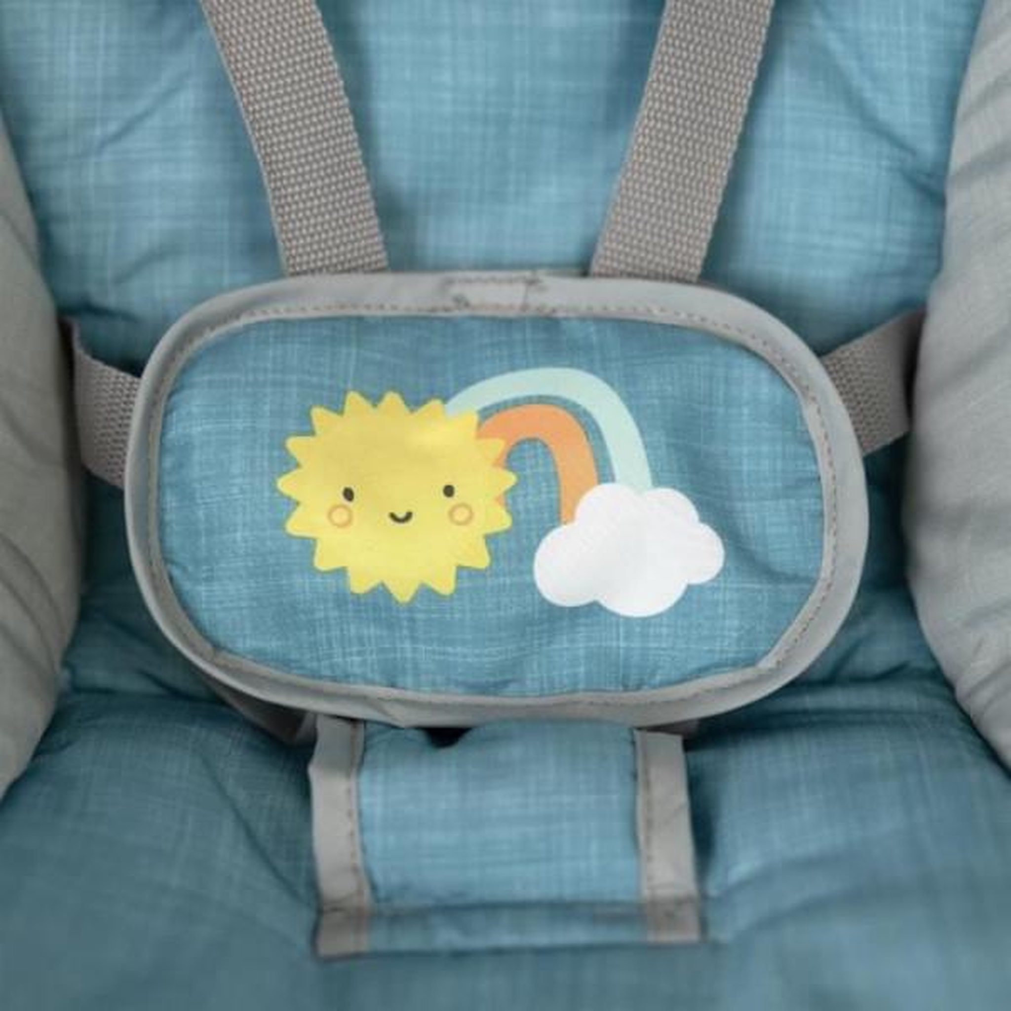 Voir la diapositive 5 : Ity by INGENUITY Sun Valley Canopy Portable Swing - Auvent, 2 jouets, siege inclinable 2 positions - Unisexe - 0-9 mois - Gris