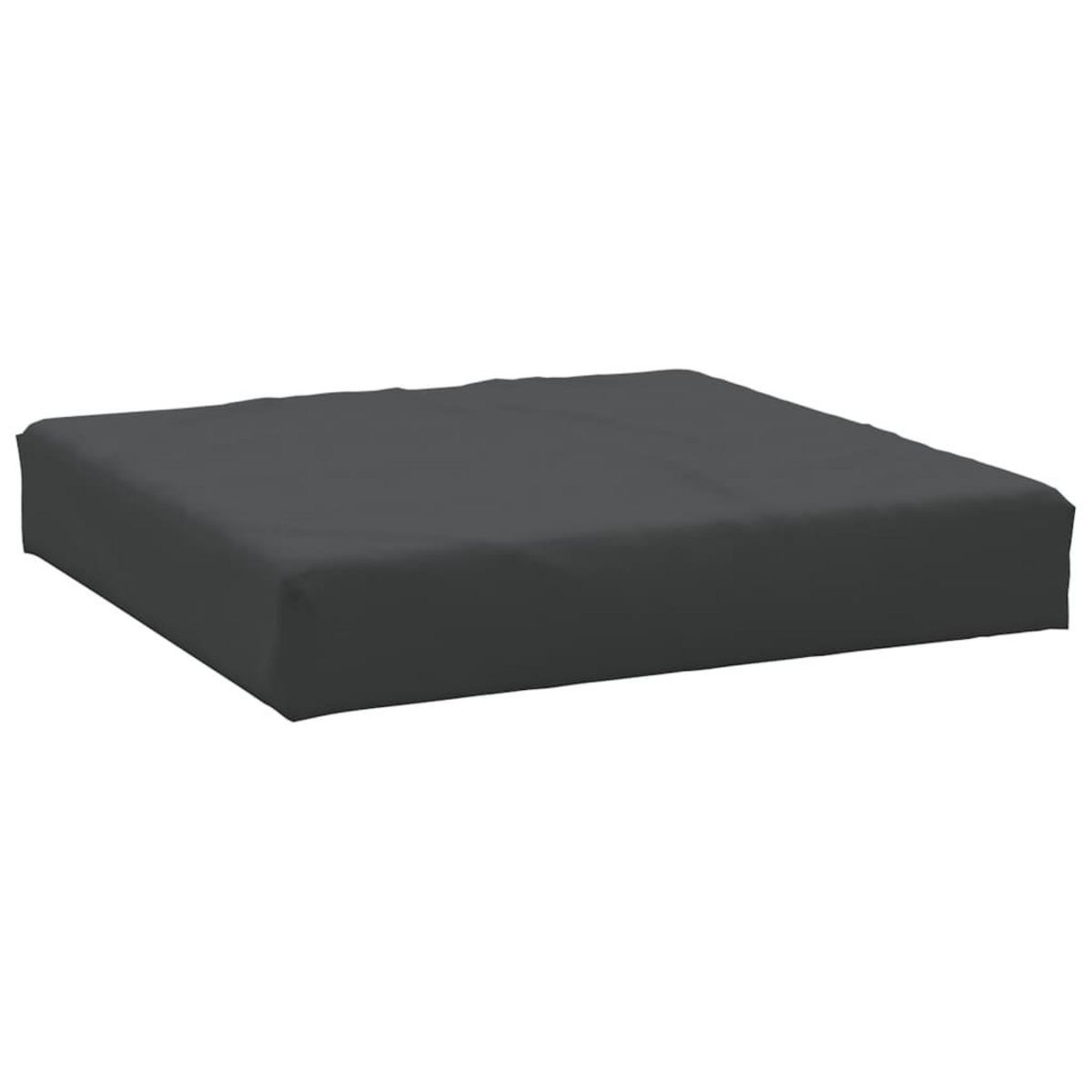 VIDAXL Coussins de palette lot de 2 noir tissu oxford