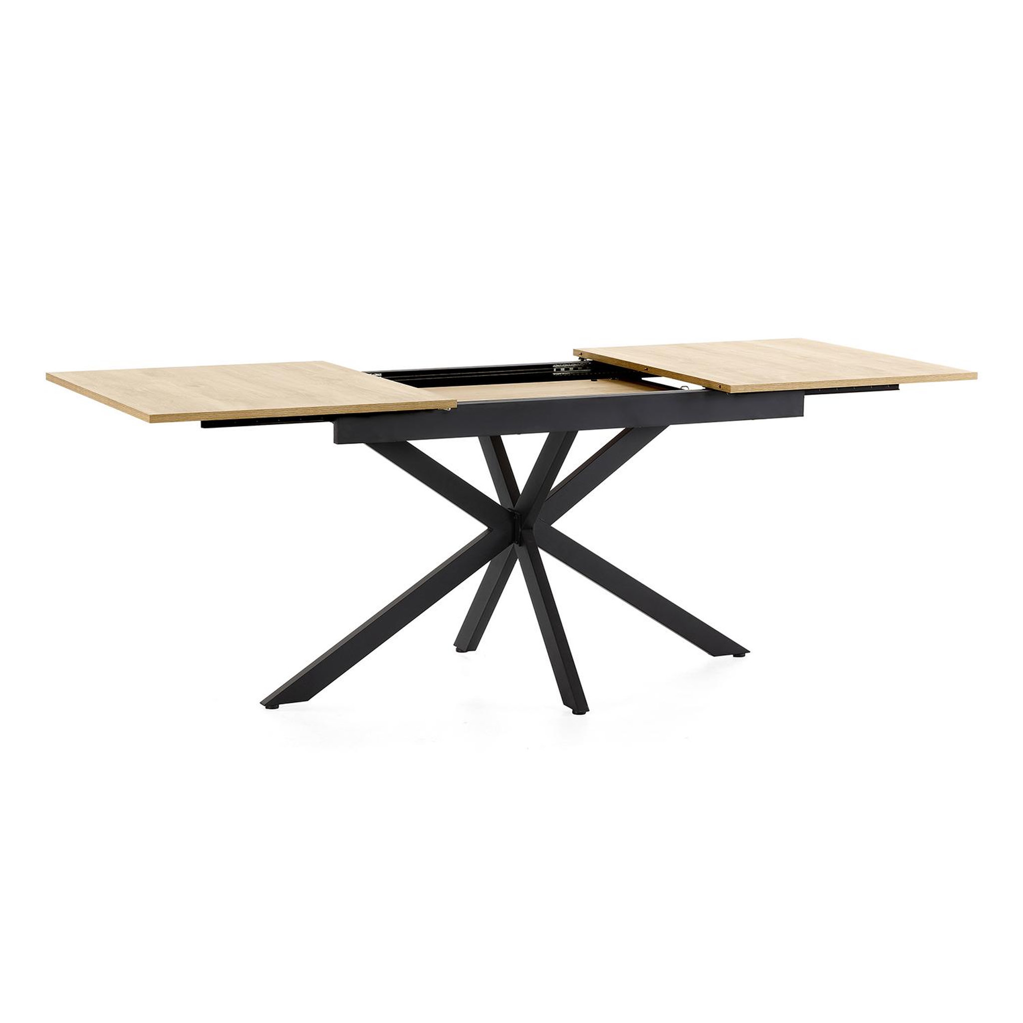 Voir la diapositive 3 : VS VENTA-STOCK Table de salle à manger extensible Prato couleur chêne, 140-180 cm