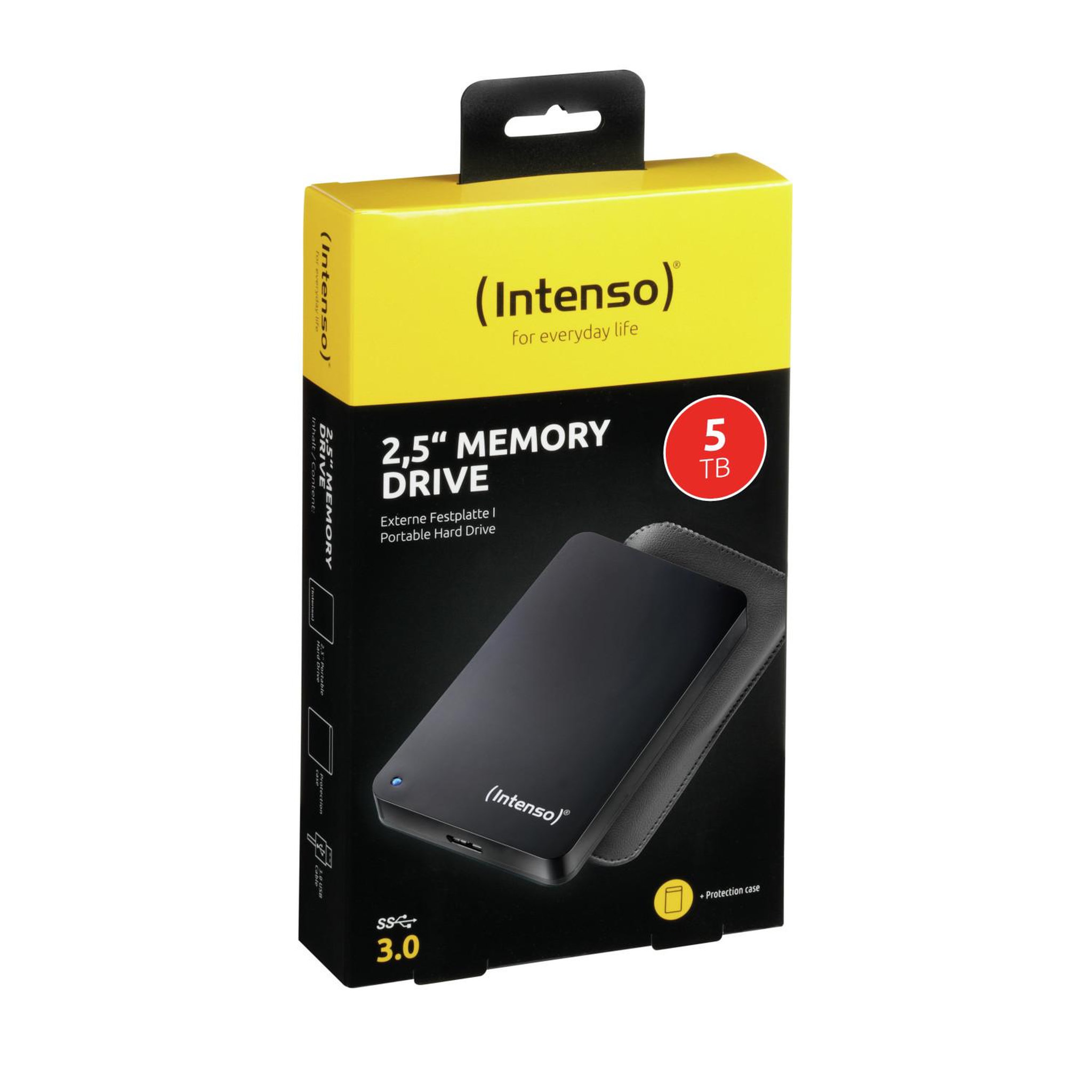 Voir la diapositive 3 : Intenso Intenso hdd 5tb usb3 2.5p con folder disque dur externe 5 to noir