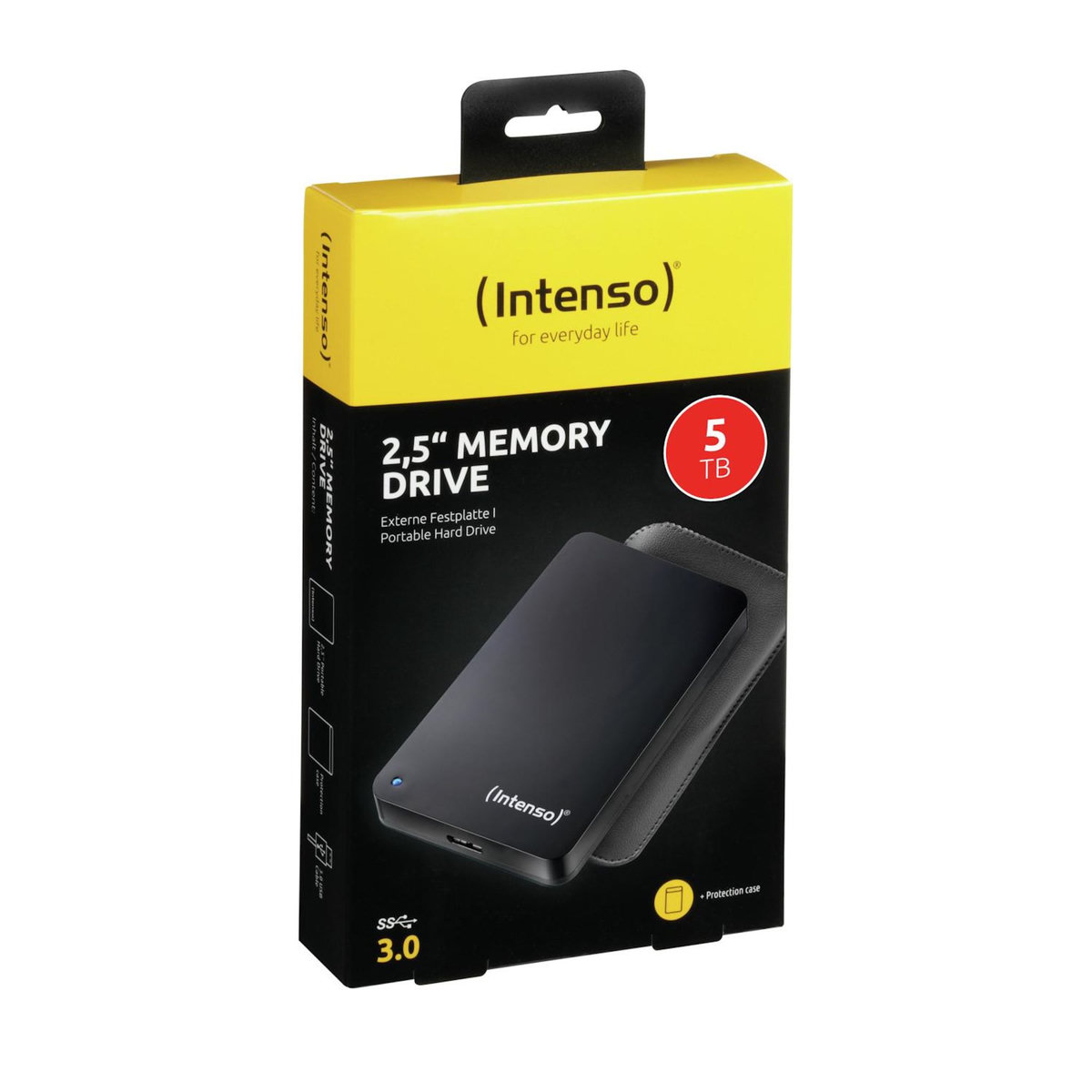Intenso Intenso HDD 5TB USB3 2.5P CON FOLDER disque dur externe 5 To Noir