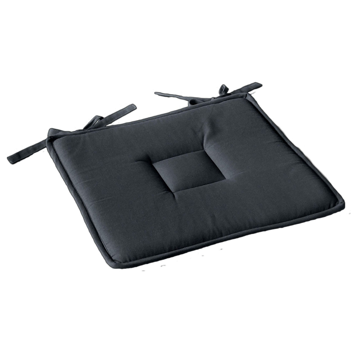 TOILINUX Galette de chaise uni effet Bachette - 40 x 40 cm
