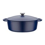 GSW Cocotte fonte massive - GSW - BLUE MAGIC - 33 x 25 cm - Ovale - Induction - Bleu