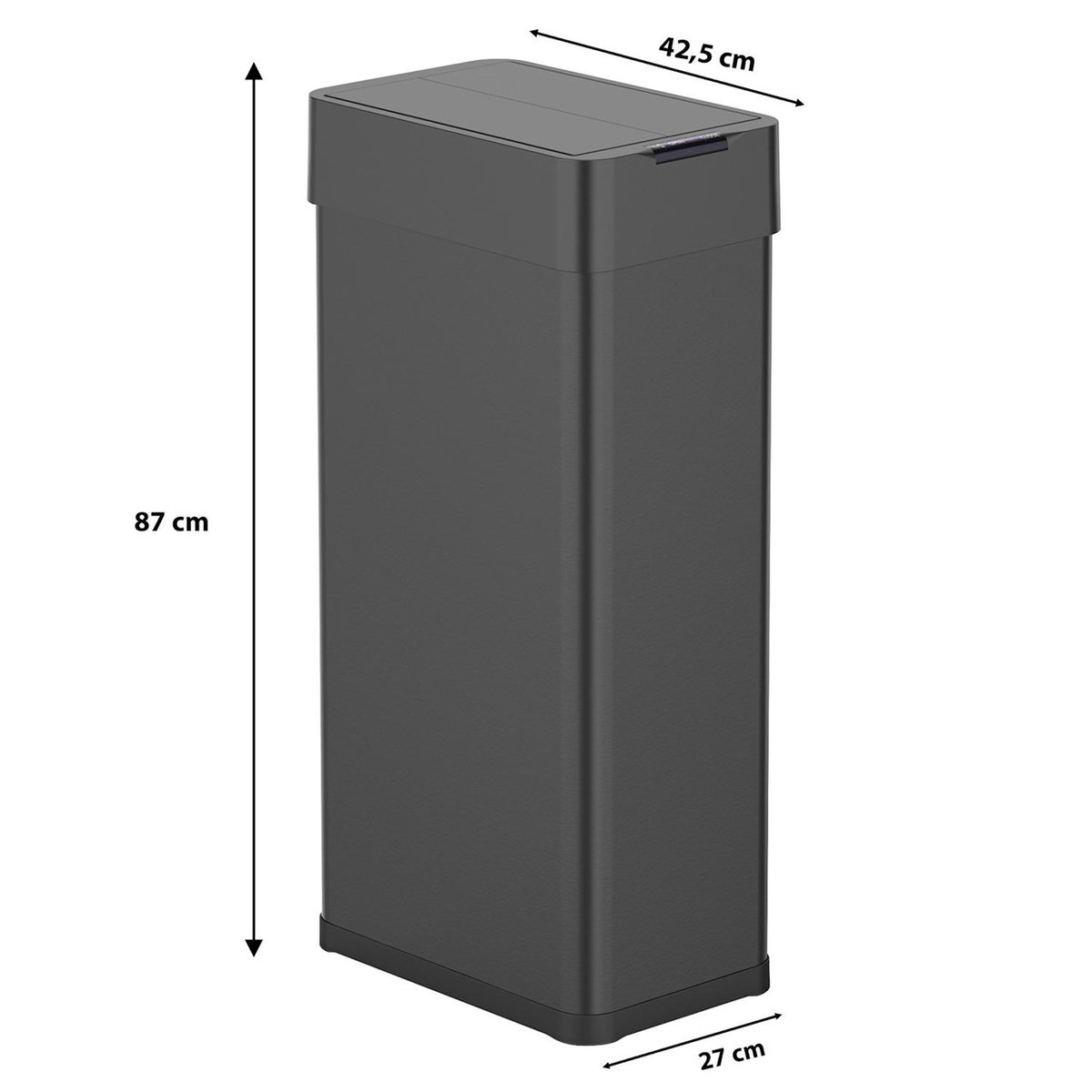 Kitchen move Poubelle automatique inox noir 90l - bat-d880 black