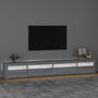 Voir la diapositive 3 : VIDAXL Meuble TV avec lumieres LED Sonoma gris 270x35x40 cm