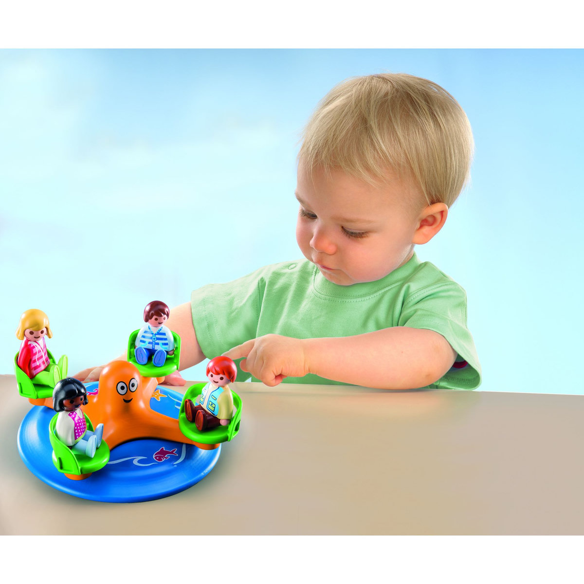 PLAYMOBIL 9379 - 1.2.3 - Enfants et manège