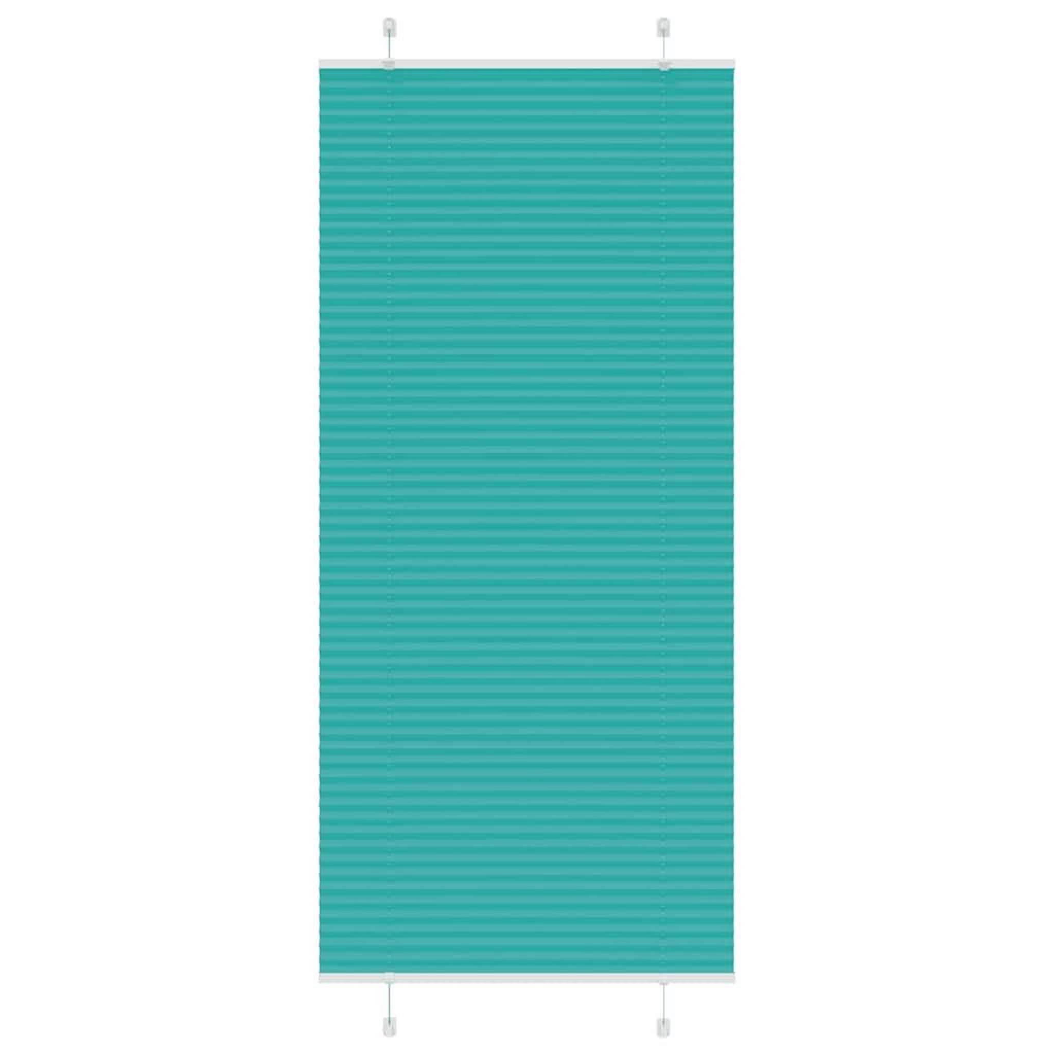 VIDAXL Store plisse vert petrole 85x200 cm largeur du tissu 84,4 cm