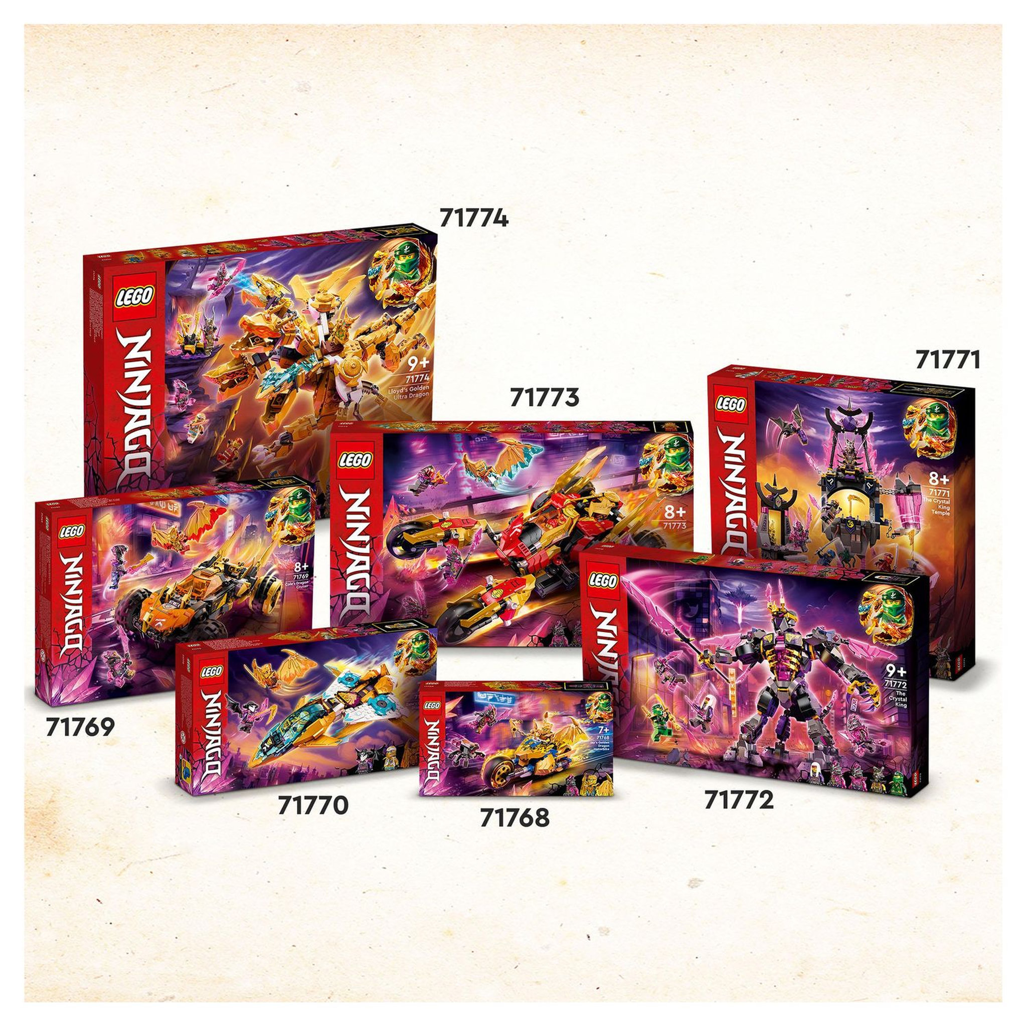 Voir la diapositive 7 : LEGO NINJAGO 71774 L&rsquo;Ultra Dragon d&rsquo;Or de Lloyd, Jouet avec Figurines Kai et Zane 