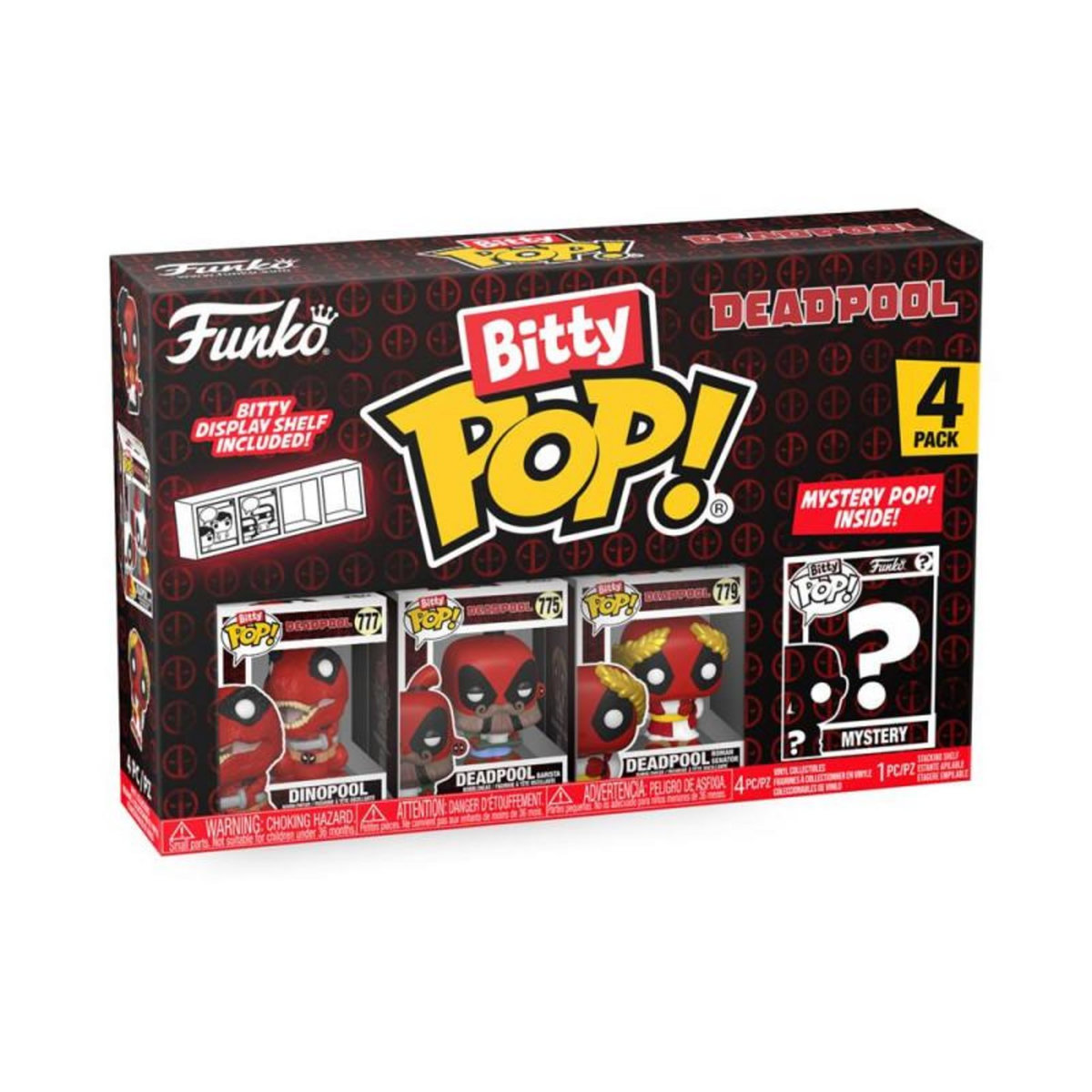 Funko Figurine Funko Bitty Pop Deadpool Dinopool 4PK